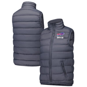 Women's  Dunbrooke  Heather Charcoal Buffalo Bills Alberta Full-Zip Vest