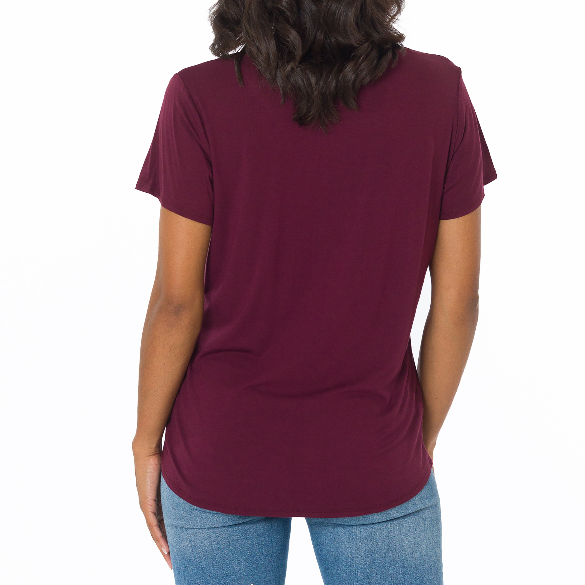 Women's Maroon Mississippi State Bulldogs Scarlet Scoop Neck T-Shirt - Image 6