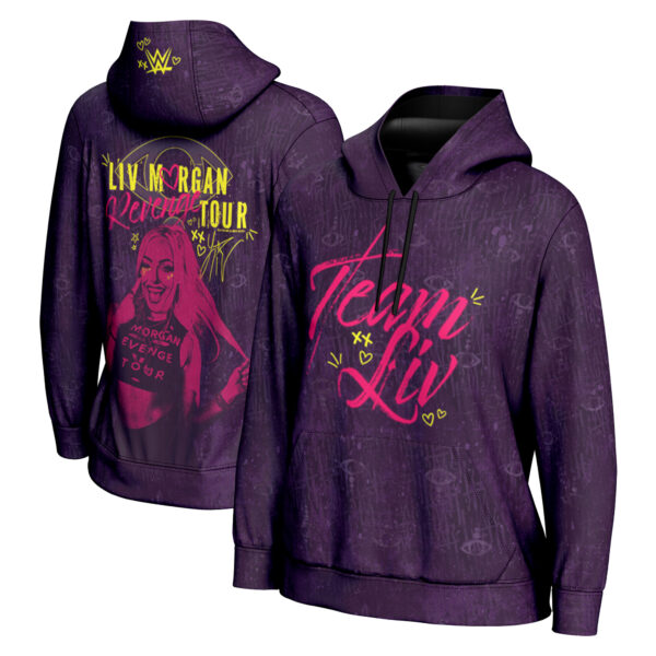 Women's ProSphere Purple Liv Morgan Revenge Tour Pullover Hoodie