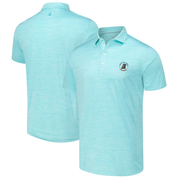 Men's 2025 U.S. Open johnnie-O Mint Huron Featherweight Polo