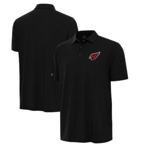 Men's Antigua Black Arizona Cardinals Era Polo