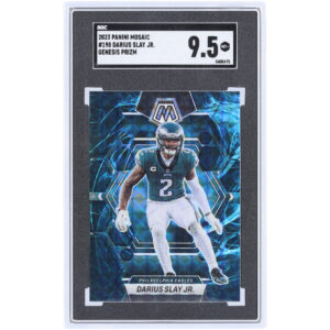 Darius Slay Jr. Philadelphia Eagles 2023 Panini Mosaic Genesis Prizm #198 SGC Authenticated 9.5 Card
