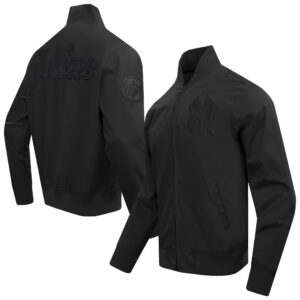 Men's Pro Standard Black New York Yankees Neutral Twill Full-Zip Jacket