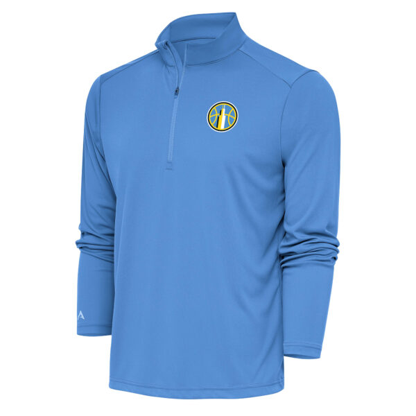 Men's Antigua Sky Blue Chicago Sky Tribute Quarter-Zip Jacket