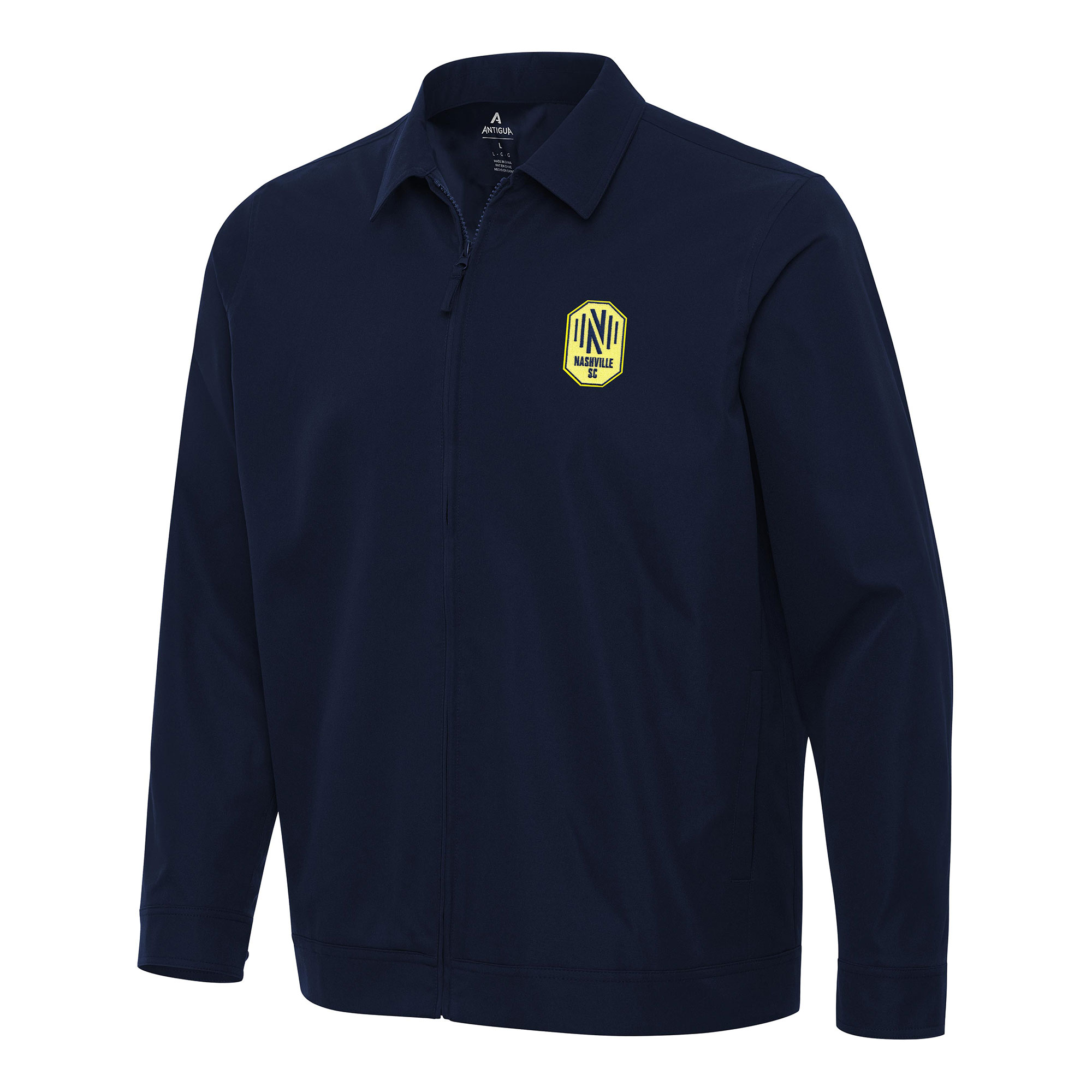 Men's Antigua Navy Nashville SC Pivot Full-Zip Jacket