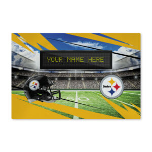 The Northwest Group Pittsburgh Steelers Scoreboard Personalized 20" x 32" Washable Rug