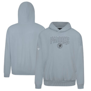 Men's Levelwear Gray San Diego Padres Contact Darkmoon Pullover Hoodie
