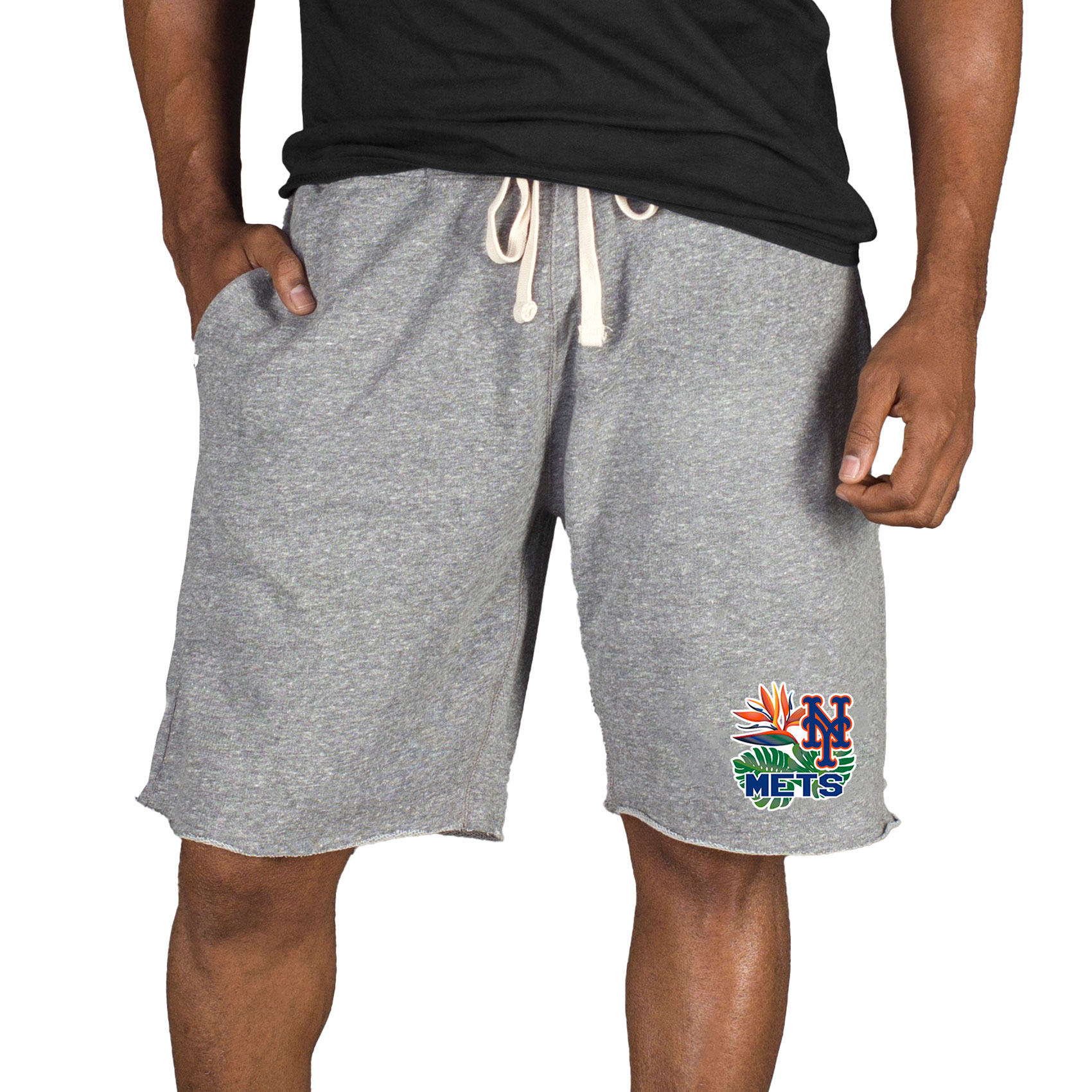 Men's Concepts Sport Gray New York Mets Mainstream Tri-Blend Shorts