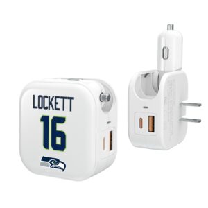 Keyscaper Tyler Lockett Seattle Seahawks Ready 2-in-1 USB Charger