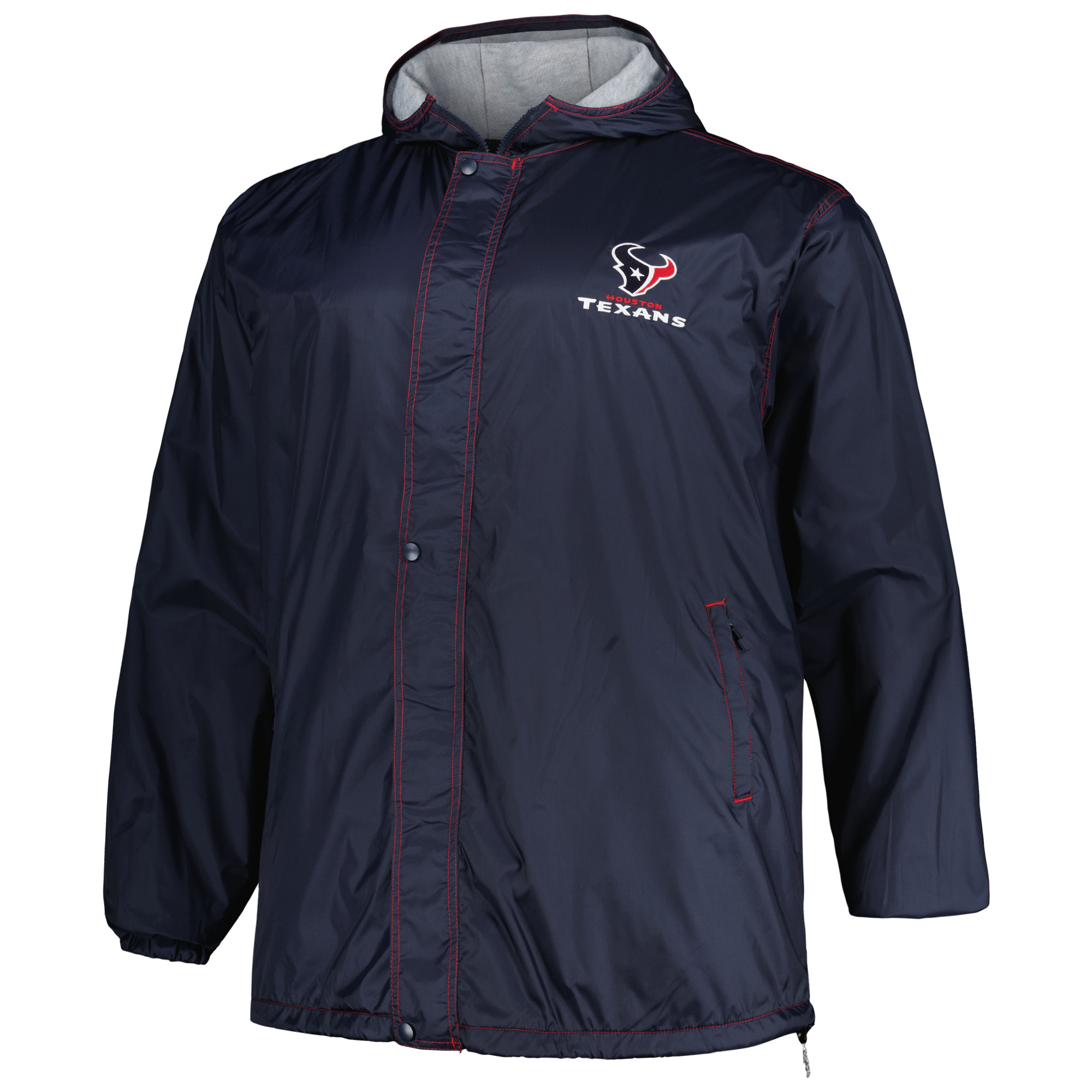 Men's Dunbrooke Navy Houston Texans Big & Tall Legacy Stadium Full-Zip Jacket - Image 6