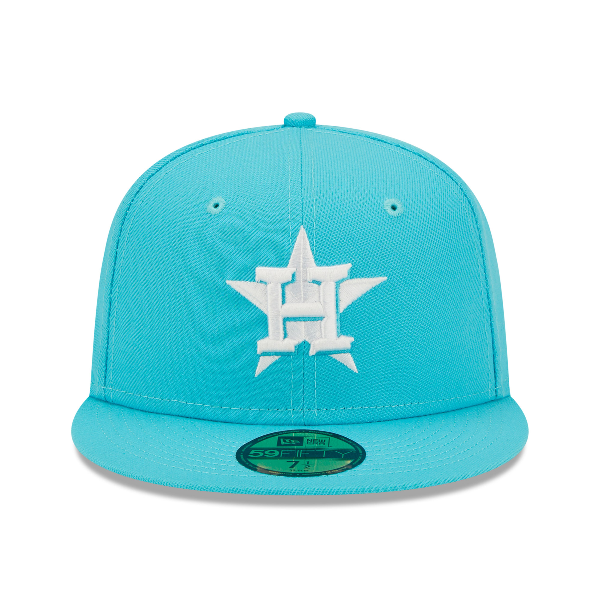 Men's New Era Blue Houston Astros Vice Highlighter Logo 59FIFTY Fitted Hat - Image 8
