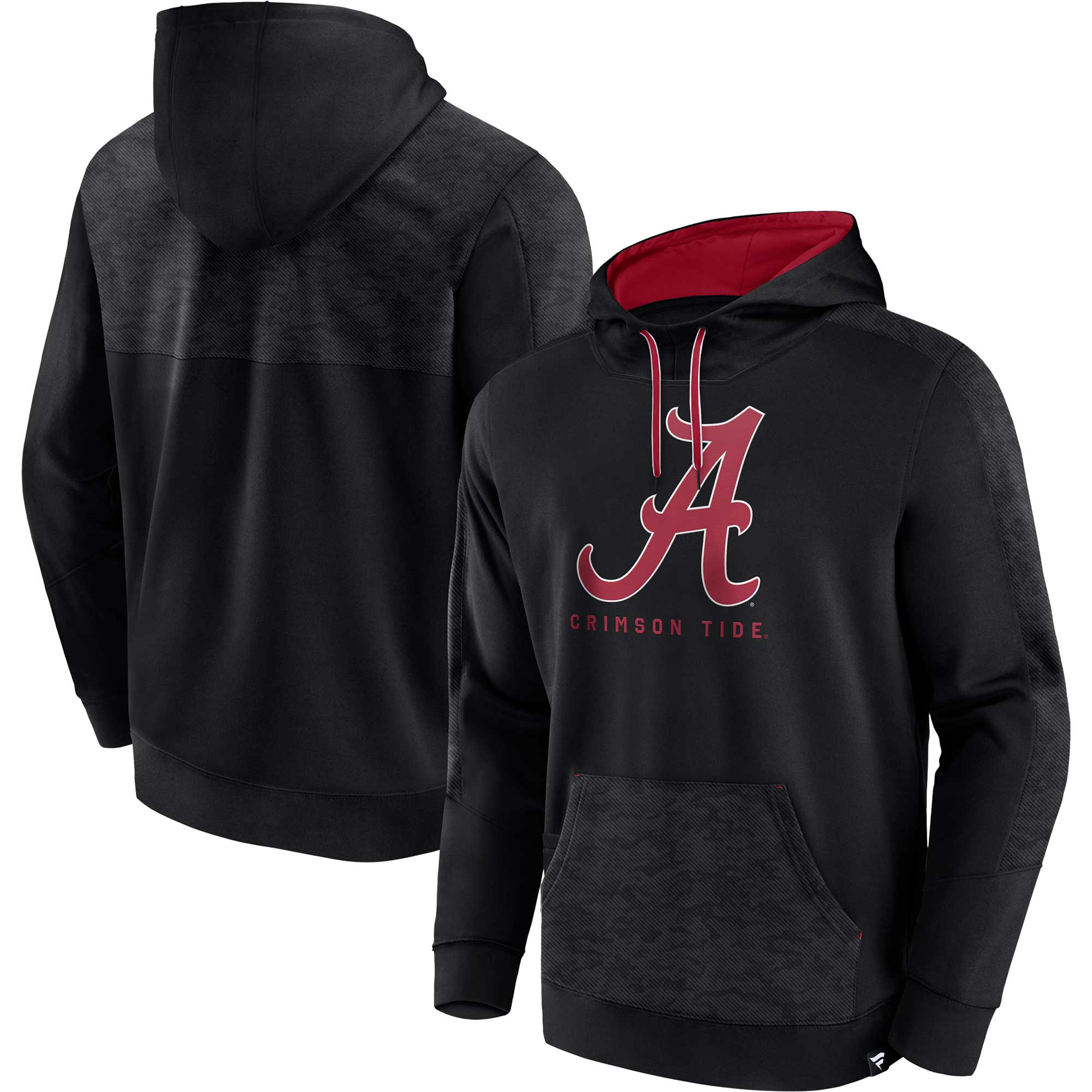 Men's Fanatics Black Alabama Crimson Tide Defender Pullover Hoodie - Image 2