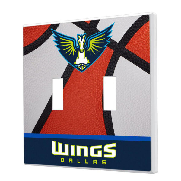Dallas Wings Basketball Double Toggle Lightswitch Plate