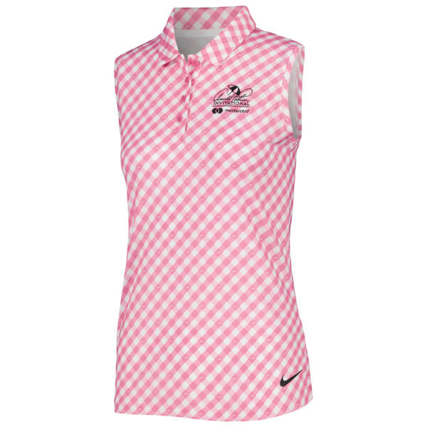 Women's Nike Pink Arnold Palmer Invitational Victory Performance Sleeveless Polo - Image 11