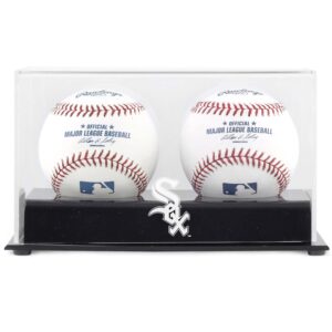 Chicago White Sox Deluxe Two Baseball Cube Logo Display Case