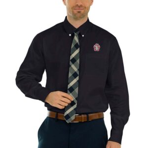 Men's Black South Dakota Coyotes Wicked Woven Long Sleeve Button-Down Shirt