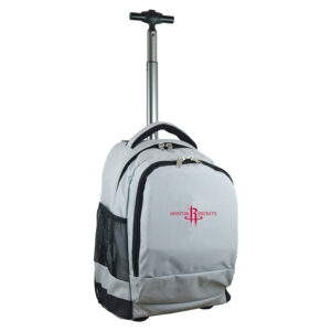 MOJO Gray Houston Rockets 19'' Premium Wheeled Backpack