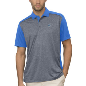 Men's Gray/Royal ECSU Vikings Vansport Two-Tone Polo