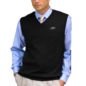 Men's Black Wisconsin-Whitewater Warhawks Milano Knit Sweater Vest