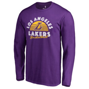 Men's Purple Los Angeles Lakers Sundown Hometown Collection Long Sleeve T-Shirt