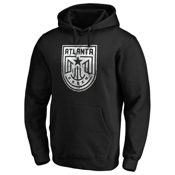 Men's Black Atlanta Dream Marble Pullover Hoodie