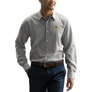 Men's Gray Loyola Chicago Ramblers Sandhill Long Sleeve Dress Shirt