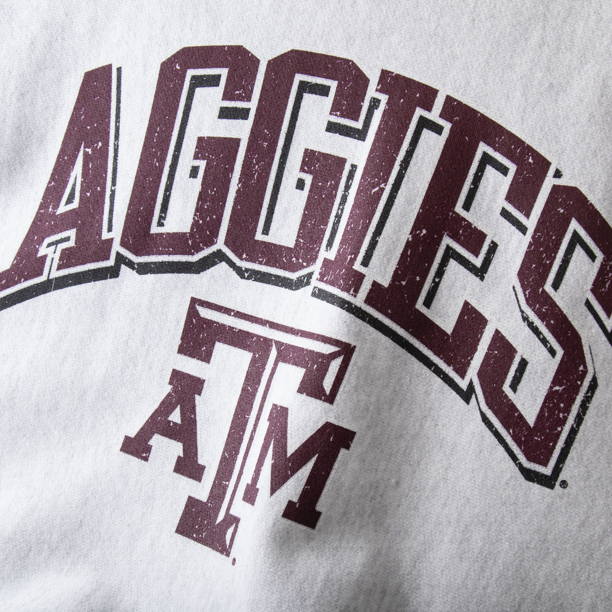 Men's Champion Gray Texas A&M Aggies Arch Over Logo Reverse Weave Pullover Sweatshirt - Image 6