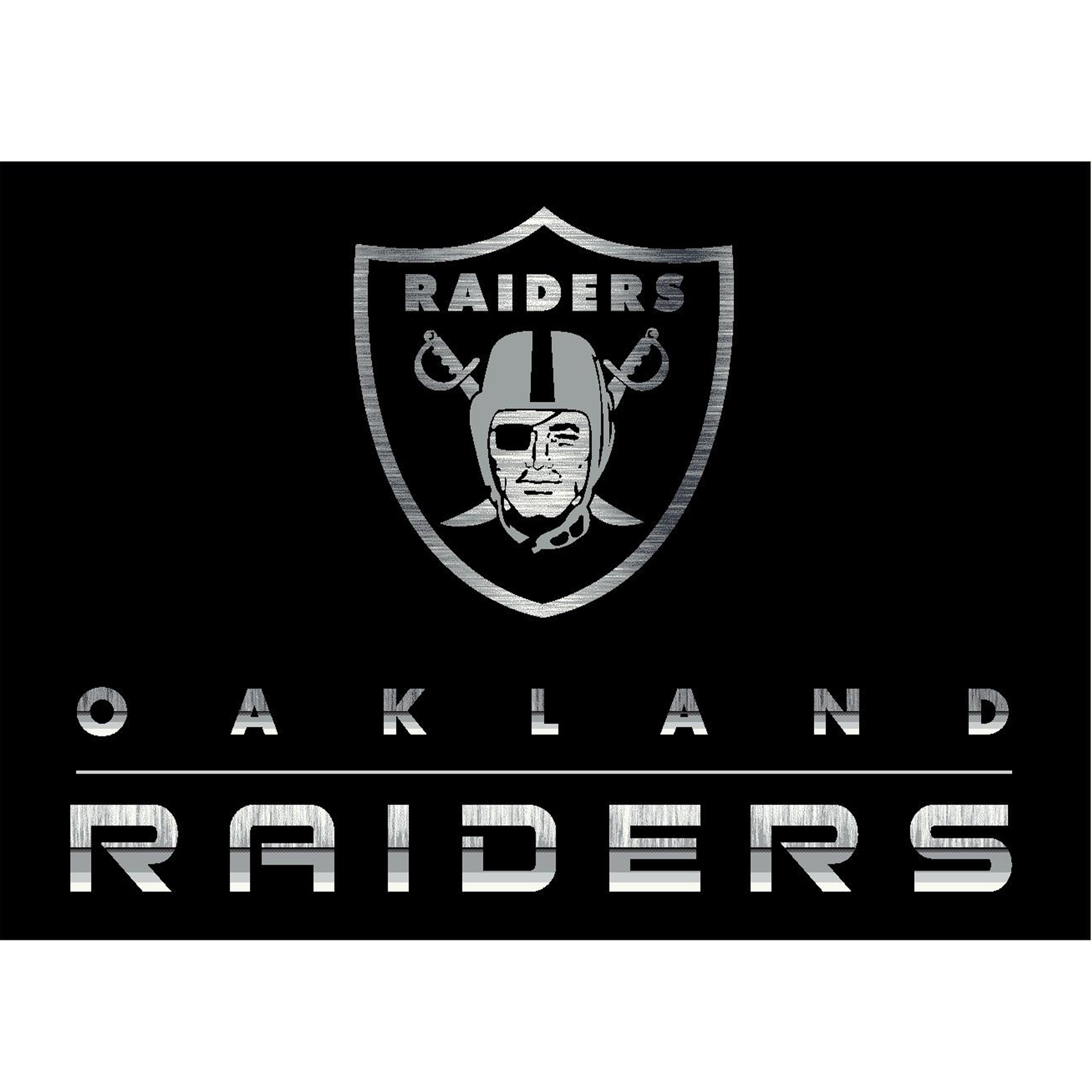 Las Vegas Raiders Imperial 3'10'' x 5'4'' Chrome Rug