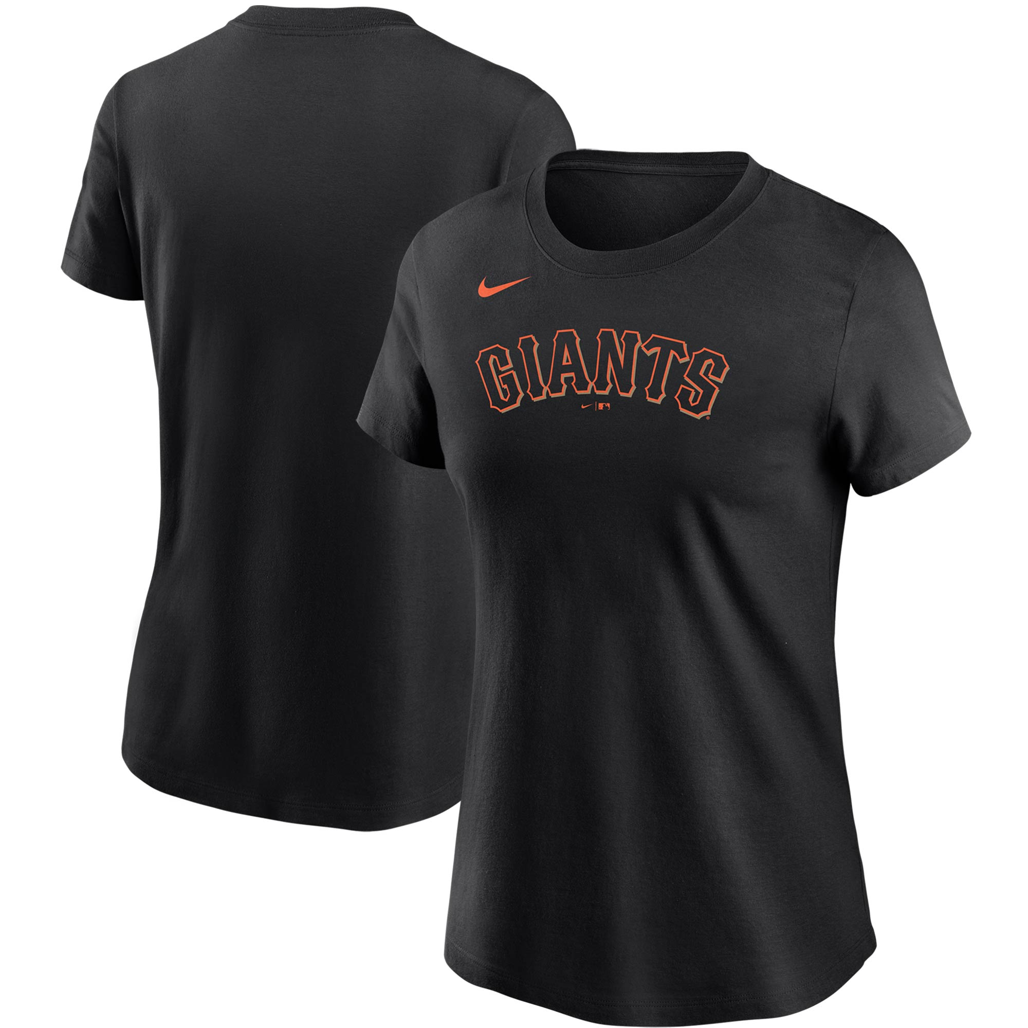 Women's Nike Black San Francisco Giants Wordmark T-Shirt - Image 5