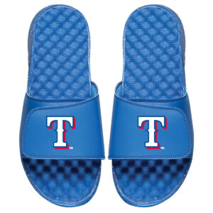Youth ISlide Royal Texas Rangers Personalized Alternate Logo Slide Sandals