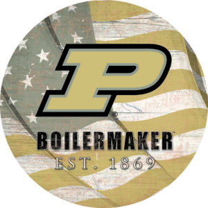 Purdue Boilermakers 12" Team Color Flag Sign