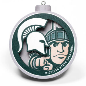 Michigan State Spartans 3D Logo Series Ornament
