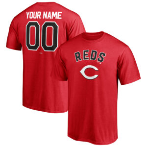Men's Red Cincinnati Reds Personalized Team Winning Streak Name & Number T-Shirt