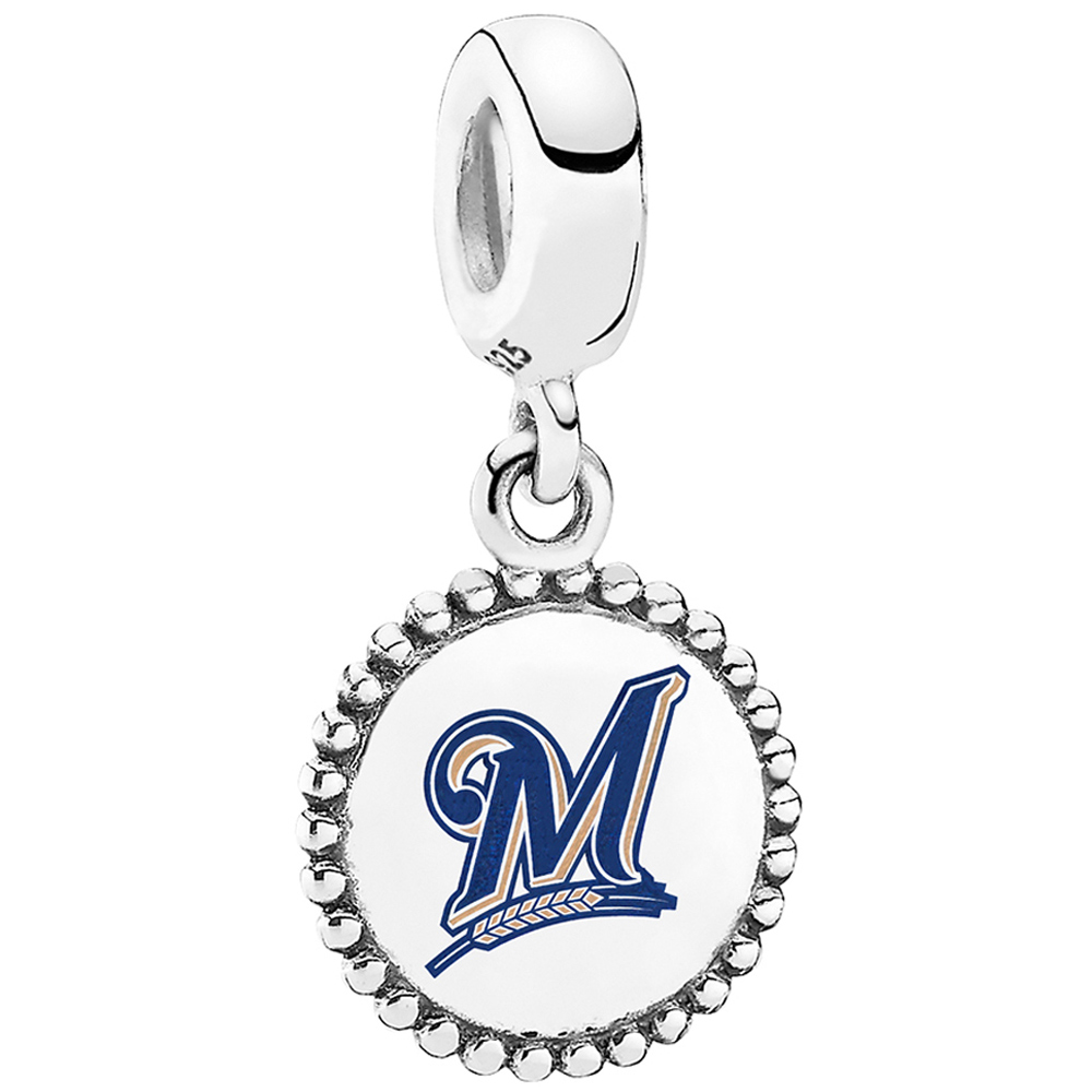 Women's Pandora Milwaukee Brewers Color Dangle Charm