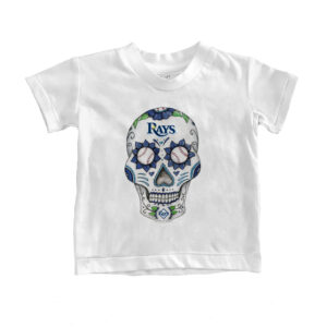 Infant Tiny Turnip White Tampa Bay Rays Sugar Skull T-Shirt