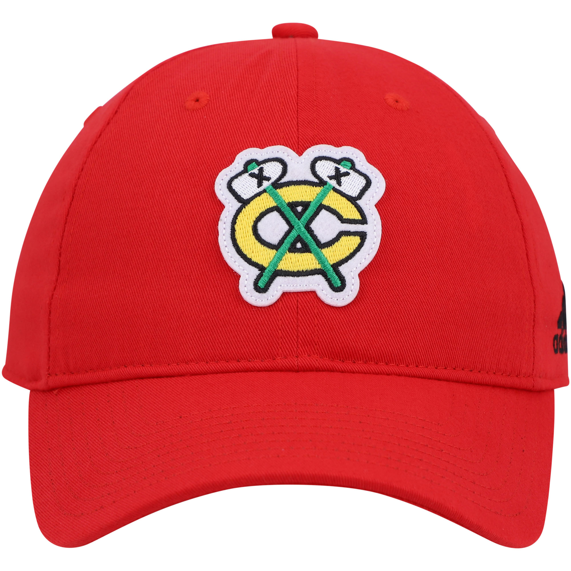 Men's adidas Red Chicago Blackhawks Letter Slouch Adjustable Hat - Image 10