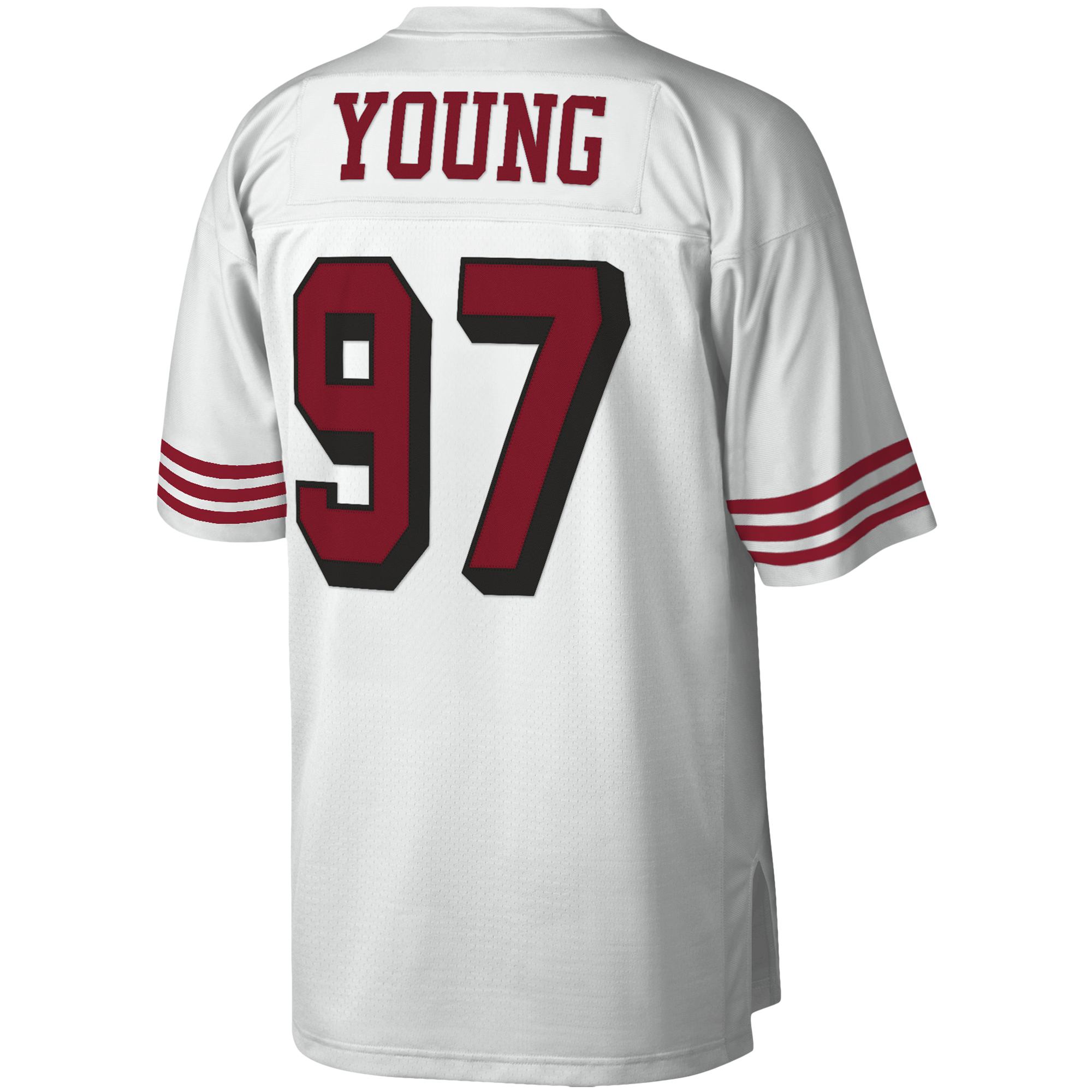 Men's Mitchell & Ness Bryant Young White San Francisco 49ers Legacy Replica Jersey - Image 7