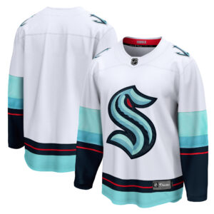 Men's Fanatics White Seattle Kraken Away Breakaway Jersey