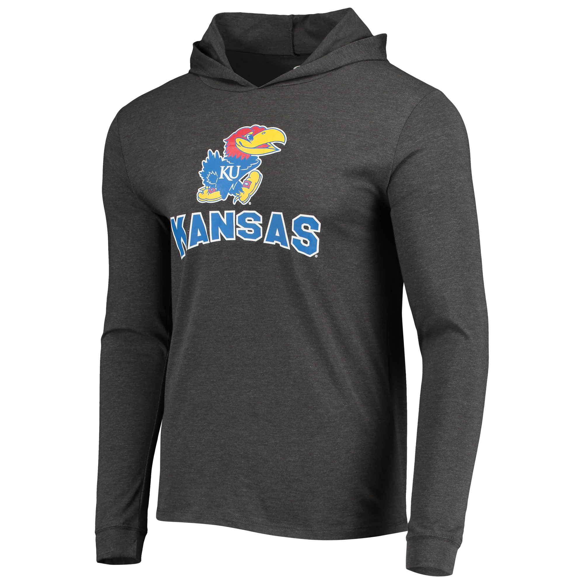 Men's Concepts Sport Royal/Heather Charcoal Kansas Jayhawks Meter Long Sleeve Hoodie T-Shirt & Jogger Pajama Set - Image 8