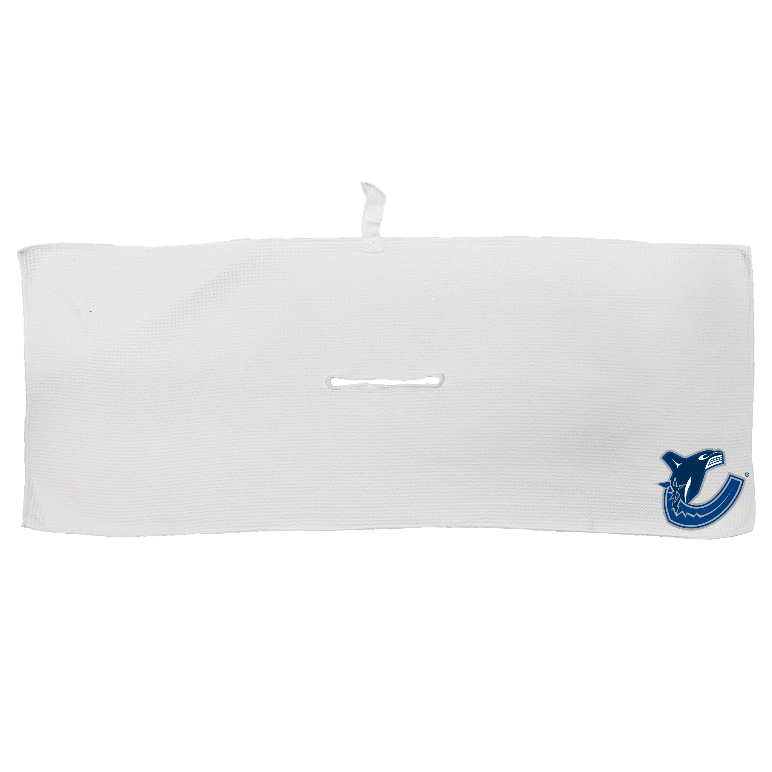 White Vancouver Canucks 16'' x 40'' Microfiber Golf Towel - Image 2