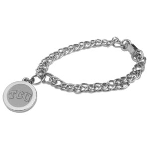 Women's Silver TCU Horned Frogs Charm Bracelet