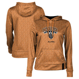 Women's Orange Mercer Bears Alumni Pullover Hoodie