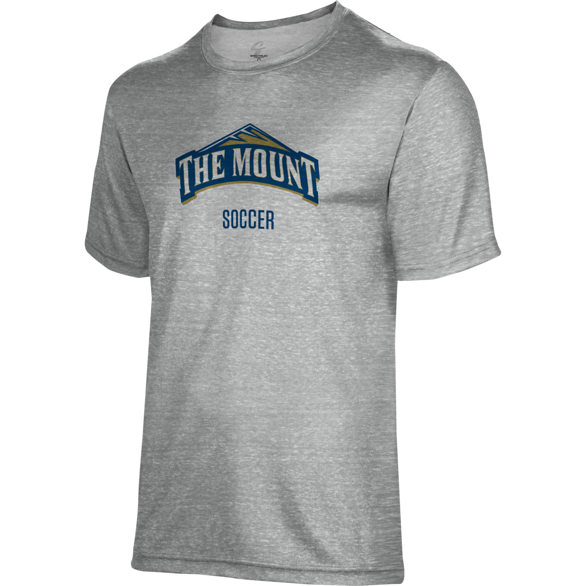 Men's Gray Mount St. Mary's Mountaineers Soccer Name Drop T-Shirt - Image 6