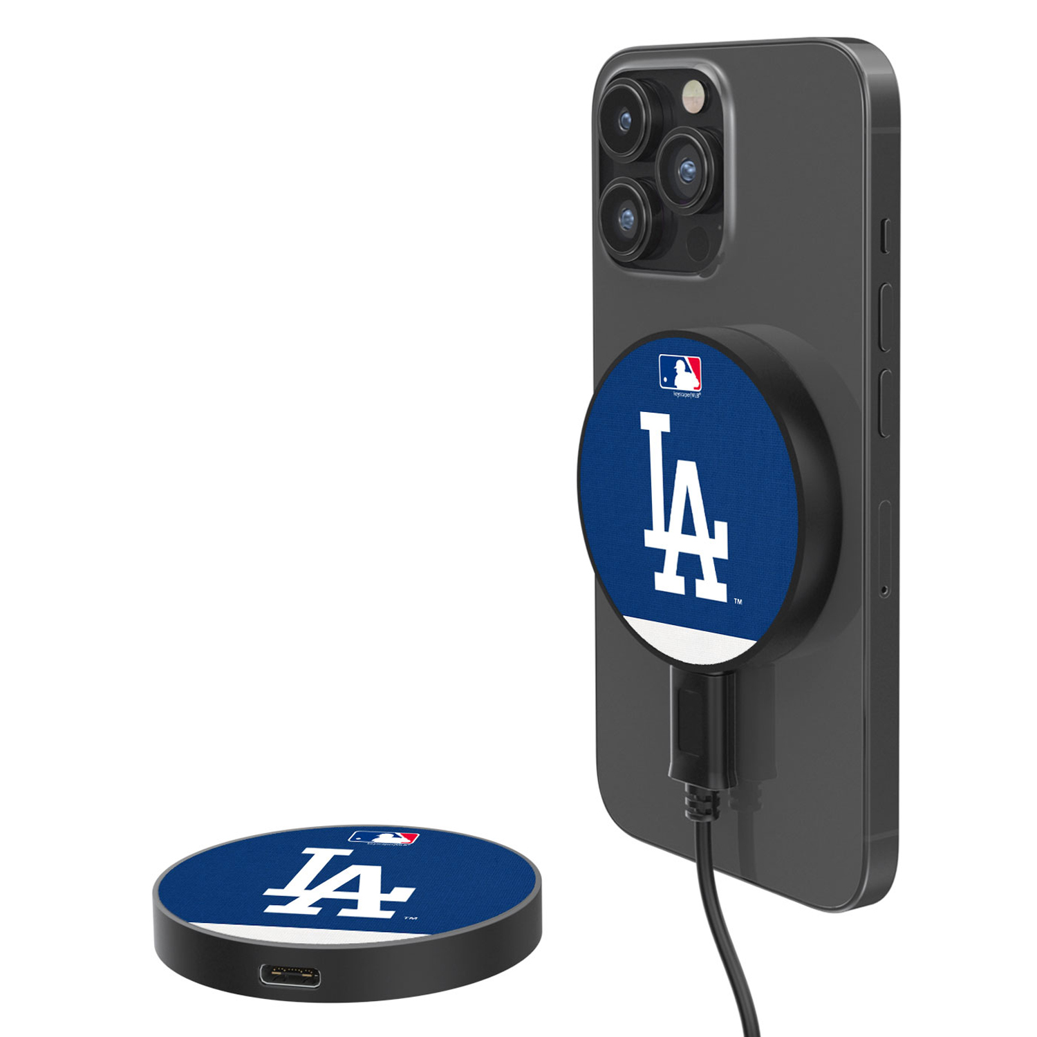 Los Angeles Dodgers 10-Watt Stripe Design Wireless Magnetic Charger