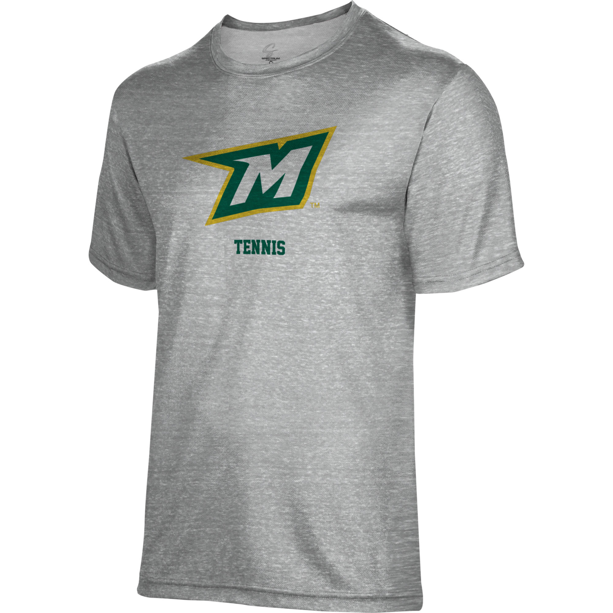 Men's Gray McDaniel Green Terror Tennis Name Drop T-Shirt - Image 3