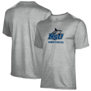Men's Gray Nova Southeastern Sharks Women's Soccer Name Drop T-Shirt