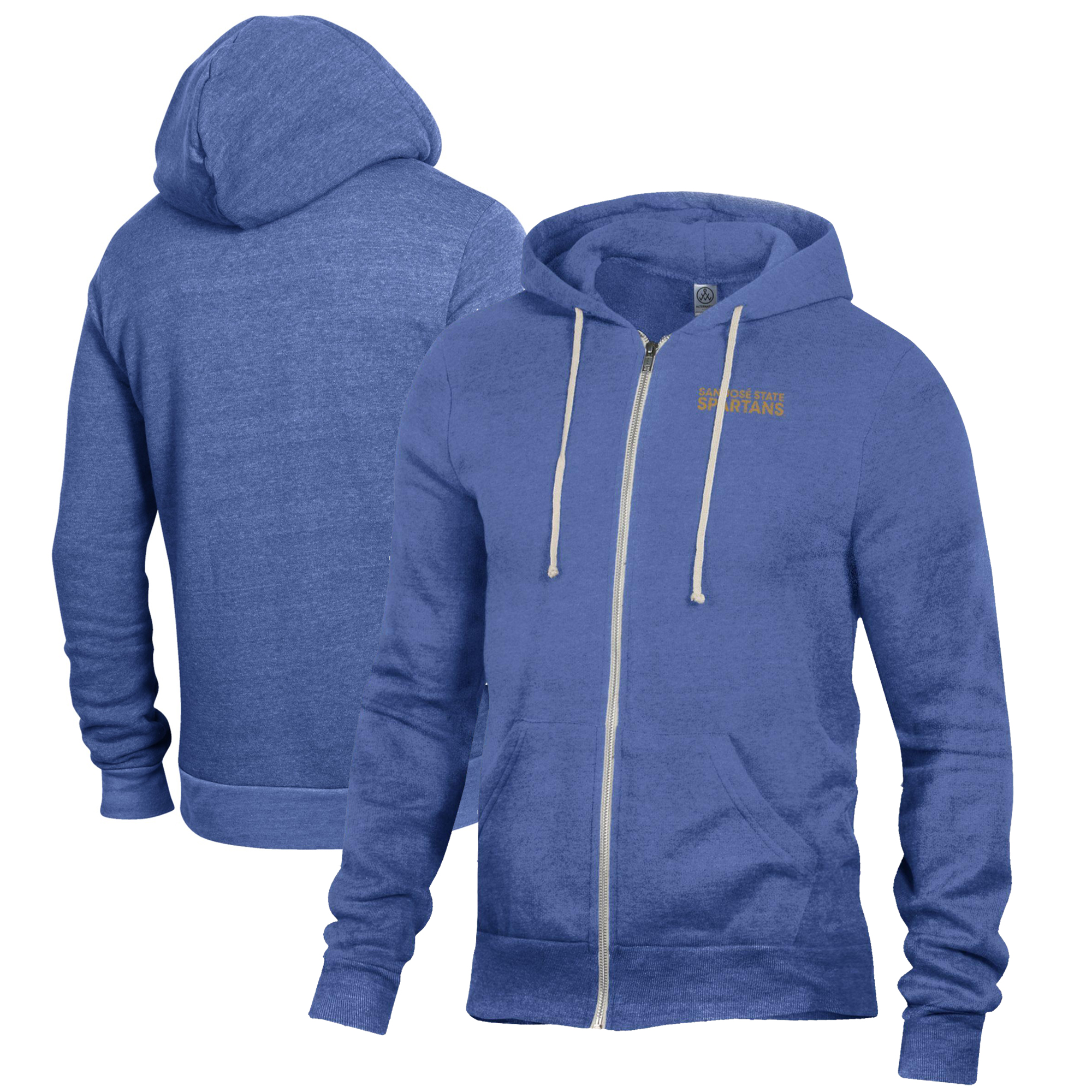 Men's Royal San Jose State Spartans Rocky Full-Zip Hoodie - Image 5