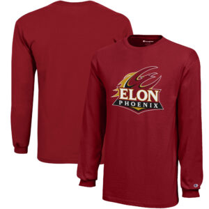 Youth Champion Maroon Elon Phoenix Jersey Long Sleeve T-Shirt