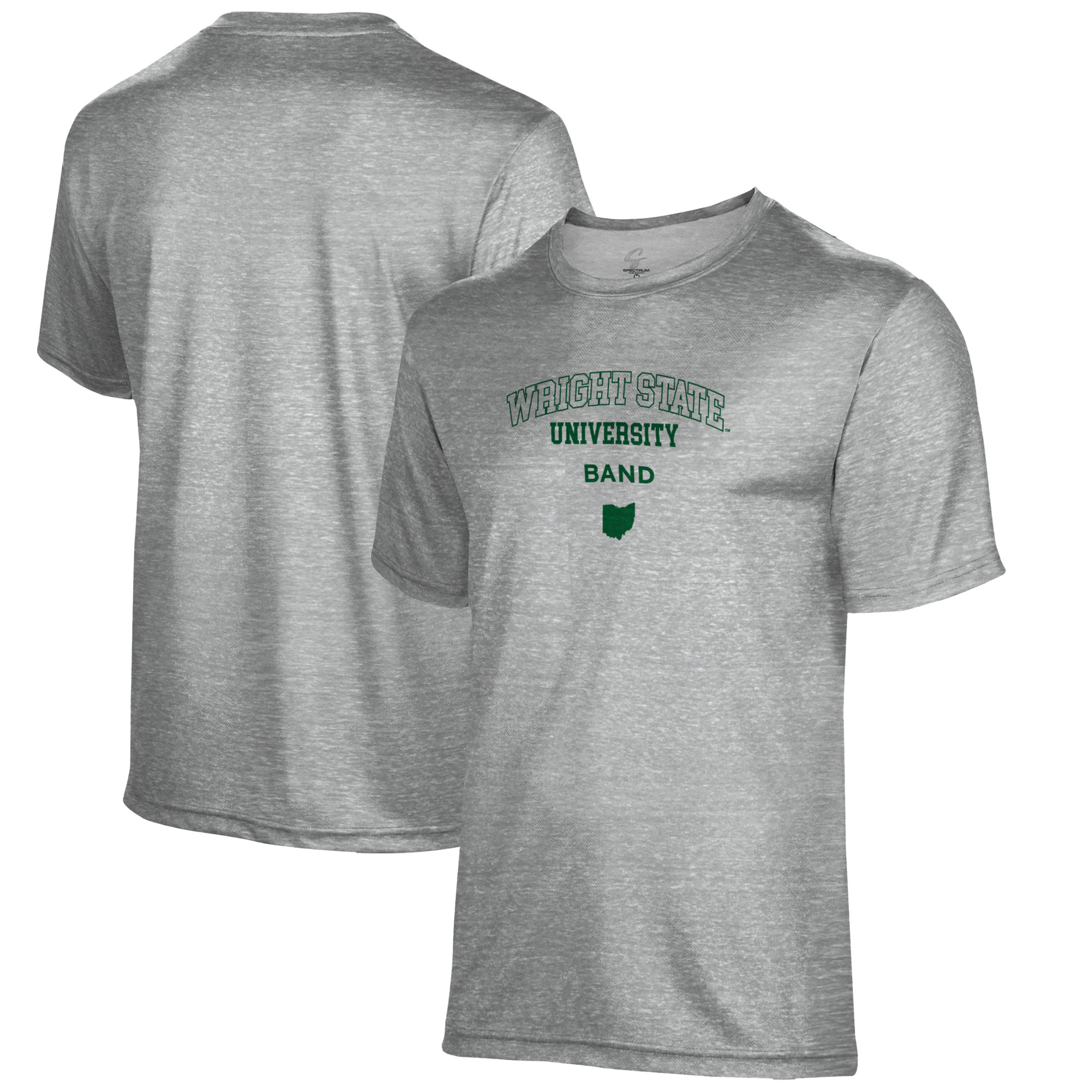 Men's Gray Wright State Raiders Band Name Drop T-Shirt
