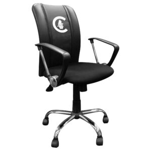 Black Chicago Cubs Logo Curve Task Chair